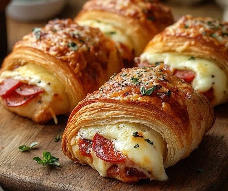 Mozzarella Pepperoni Croissant Rolls