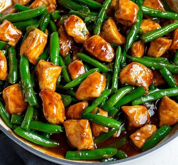 Quick Chicken Breast and Green Beans