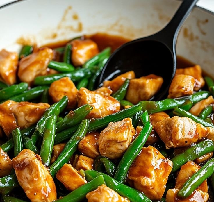 Quick Chicken Breast and Green Beans