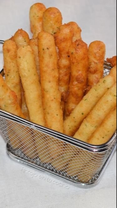 Potato and Cheese Sticks ¡Very Crunchy! Easy Appetizer or Starter (Potato Croquettes)