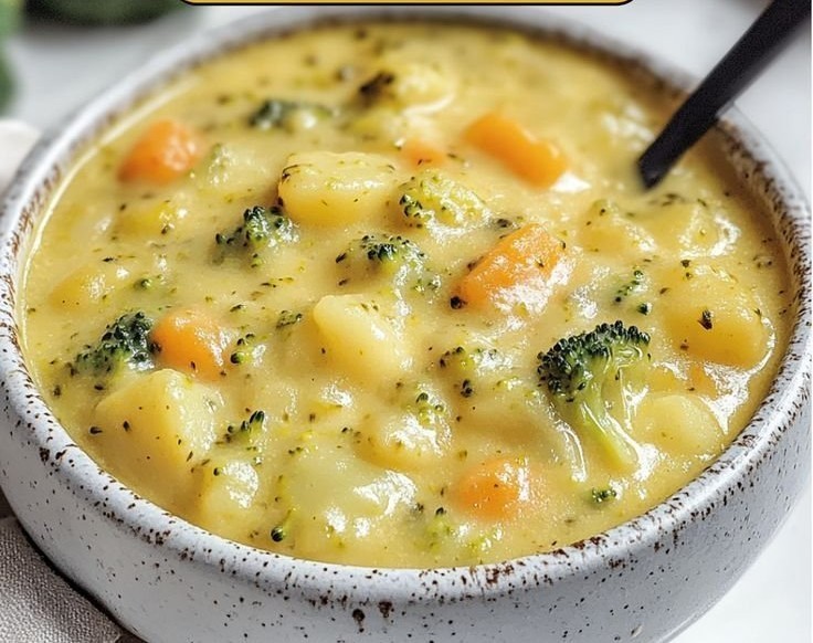 Broccoli Potato Cheese Soup Recipe