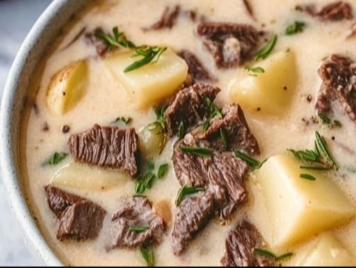 Creamy Steak & Potato Soup