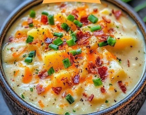 Classic Old Fashioned Loaded Potato Soup