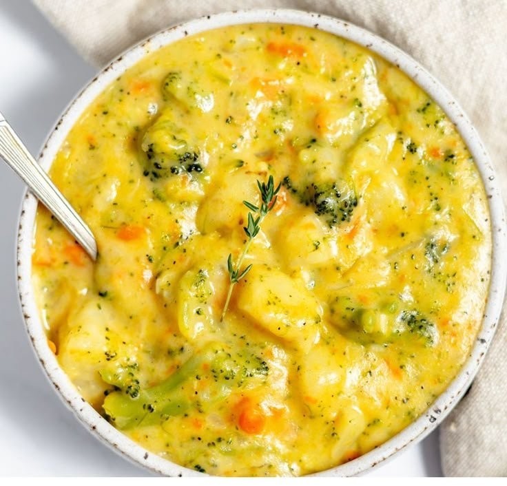 Broccoli Potato Cheese Soup Recipe
