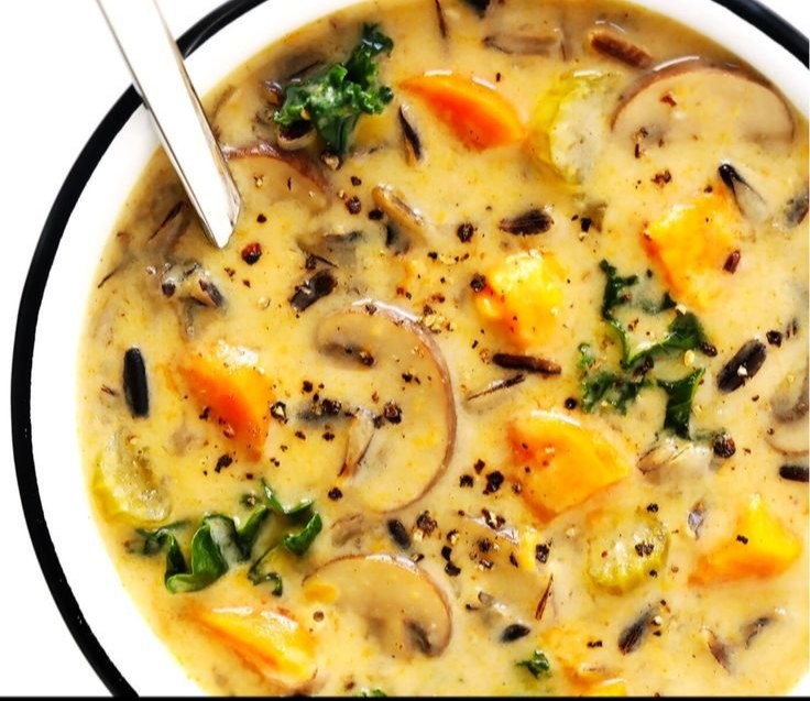 Cozy Autumn Wild Rice Soup