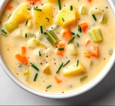 Homemade Broth Potato Soup