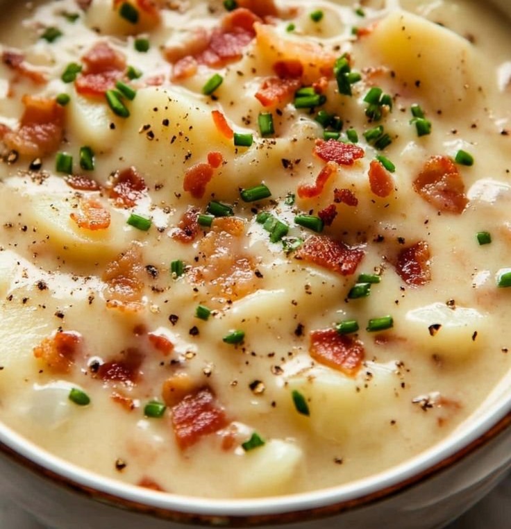 Creamy Potato Soup with Bacon