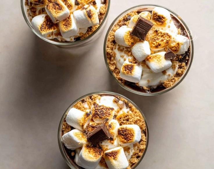 No Bake Smores Parfaits