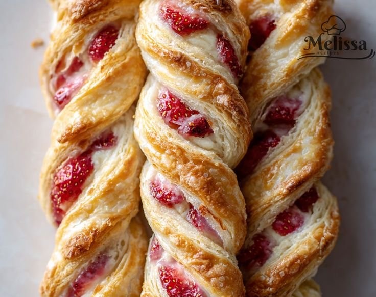 Strawberry Braided Pastry