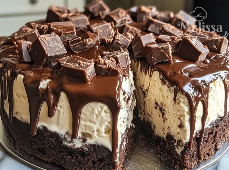Frozen Brownie Ice Cream Cake