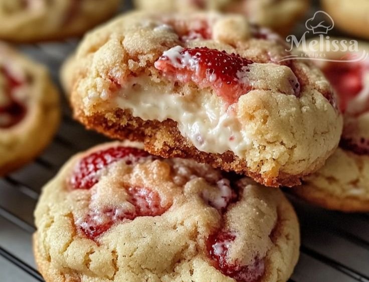 Strawberry Cheesecake Cookies