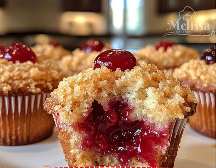 Cherry Cobbler Muffins
