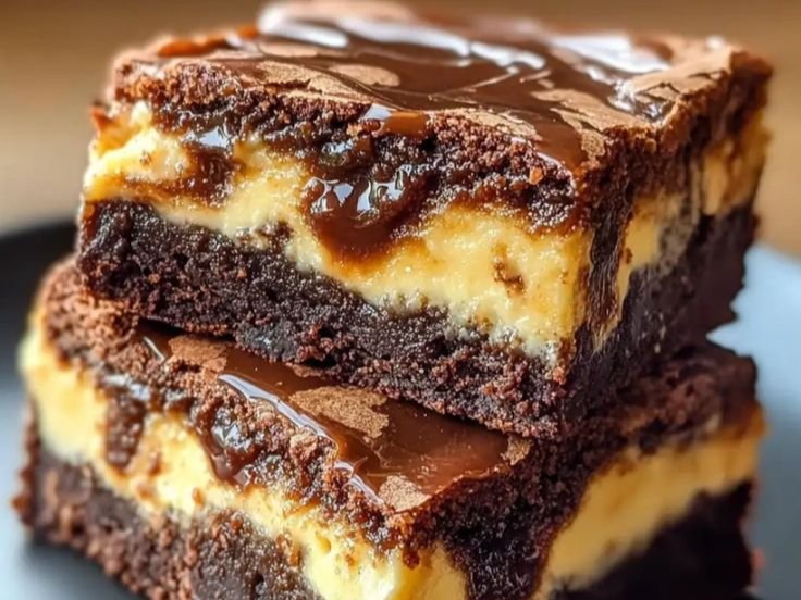 Milky Way Caramel Cheesecake Brownies