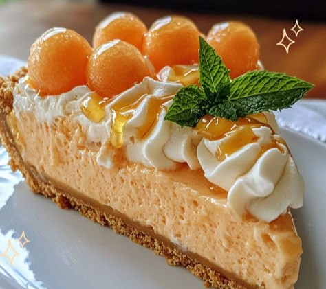 No-Bake Cantaloupe Cream Pie