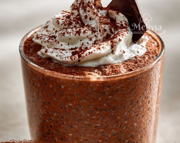High Protein Chocolate Chia Seed Pudding