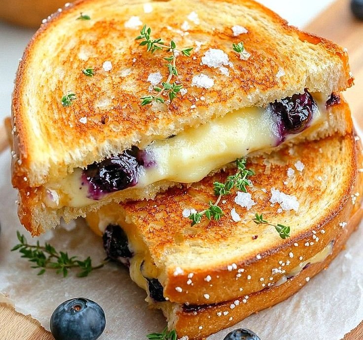 Juicy Blueberry Grilled Cheese