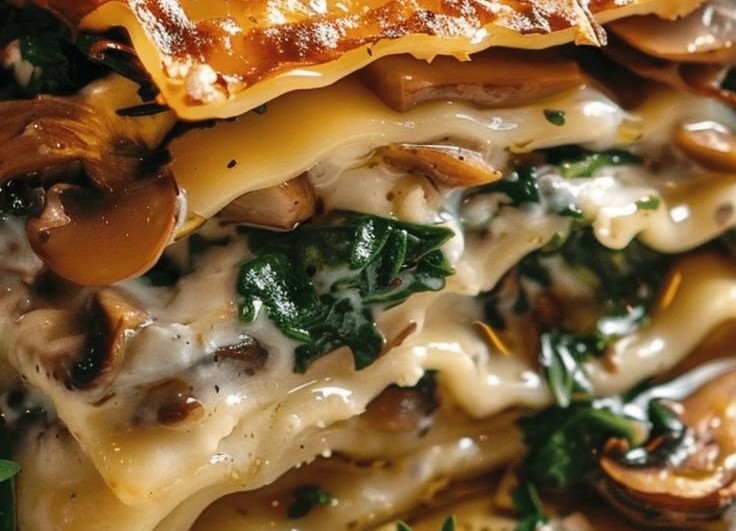 Mushroom and Spinach Lasagna