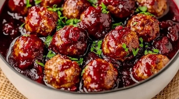 Christmas Cranberry Meatballs