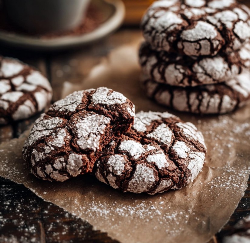 Chocolate Crinkle Cookies