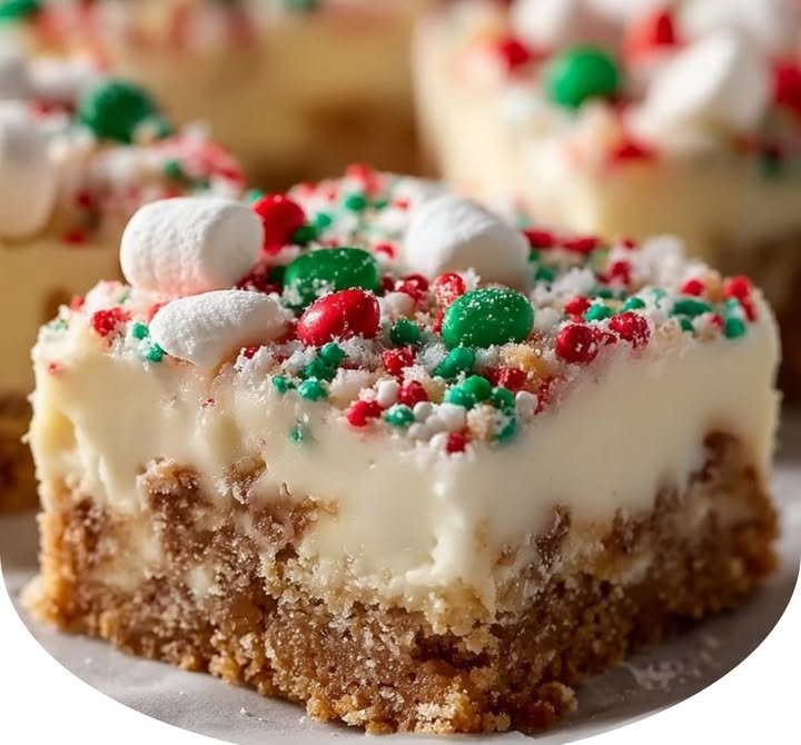 Santa’s No-Bake Sugar Cookie Bars