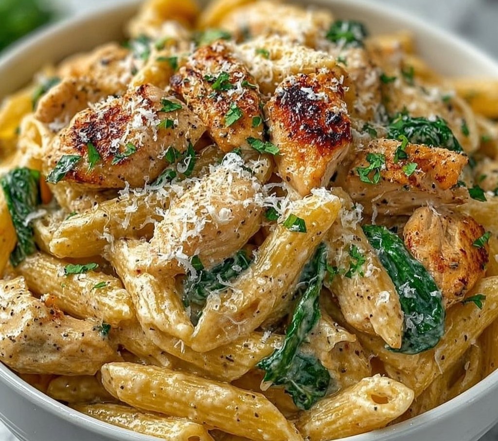 Creamy Garlic Parmesan Chicken Pasta