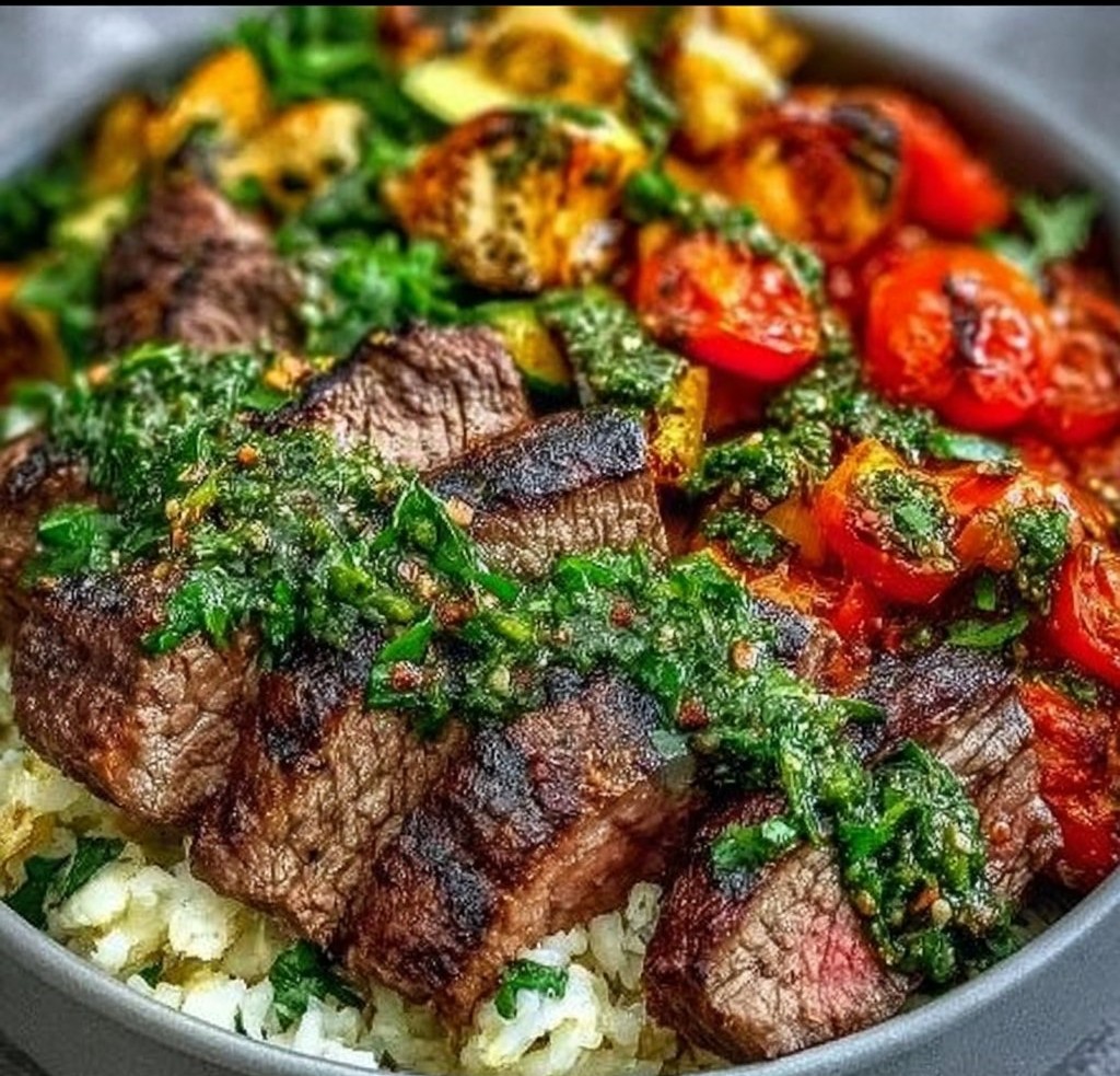 Mediterranean Steak Bowl Recipe