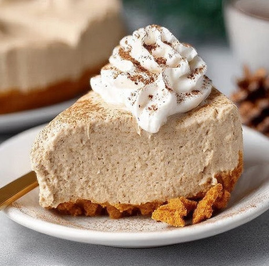 Sugar-Free No Bake Pumpkin Cheesecake