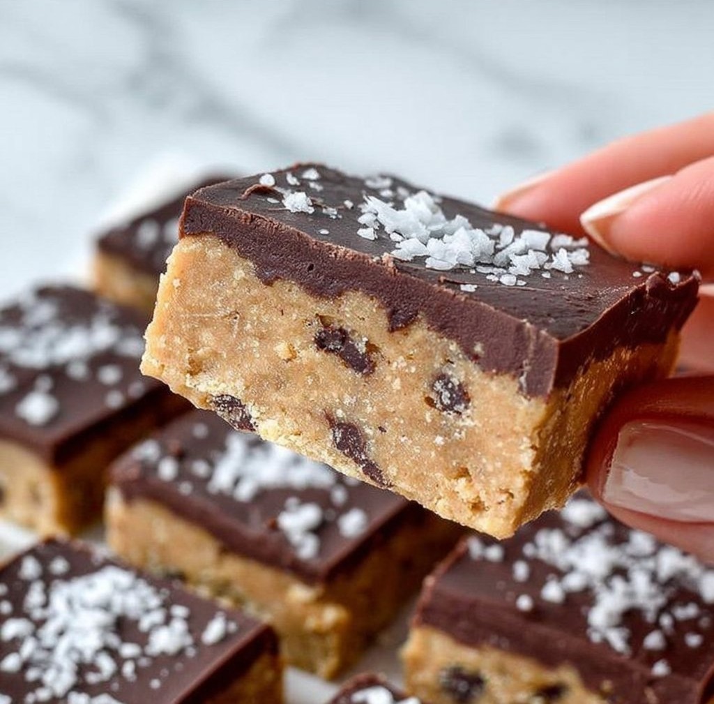 No Bake Cookie Dough Bars