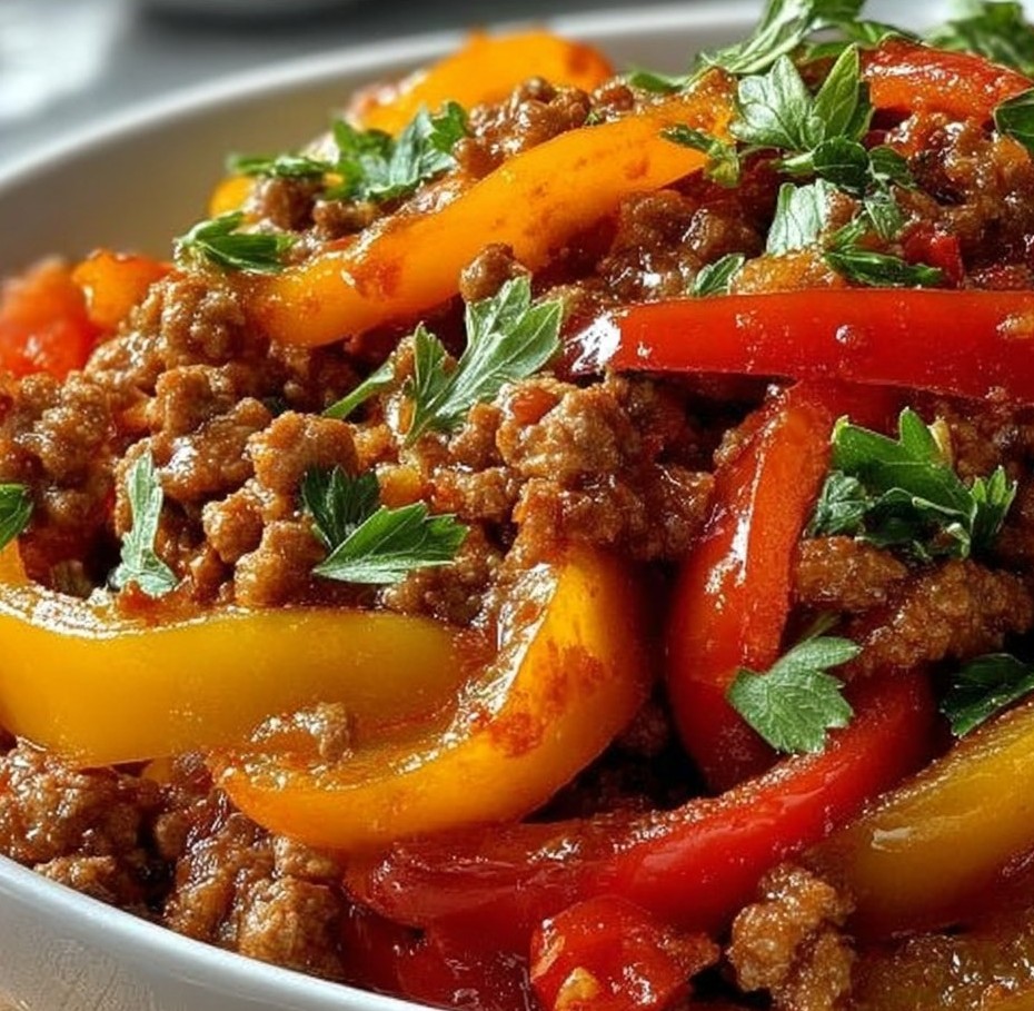 Ground Turkey and Peppers