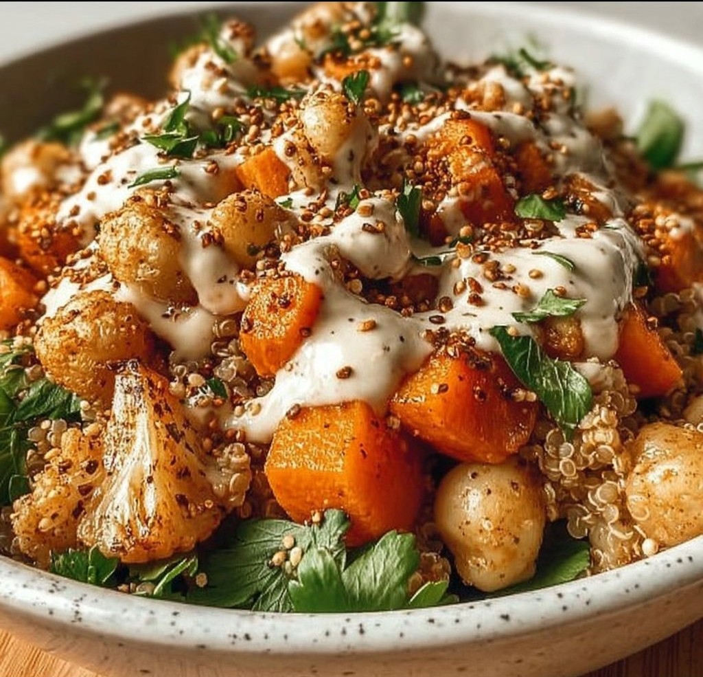 Anti-Inflammatory Glow Bowl with Tahini Yogurt