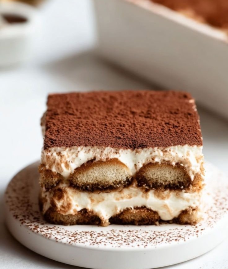 Tiramisu with mascarpone without eggs