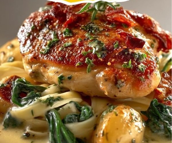 Poulet à la Toscane Crémeux : Une Recette Gourmande et Savoureuse