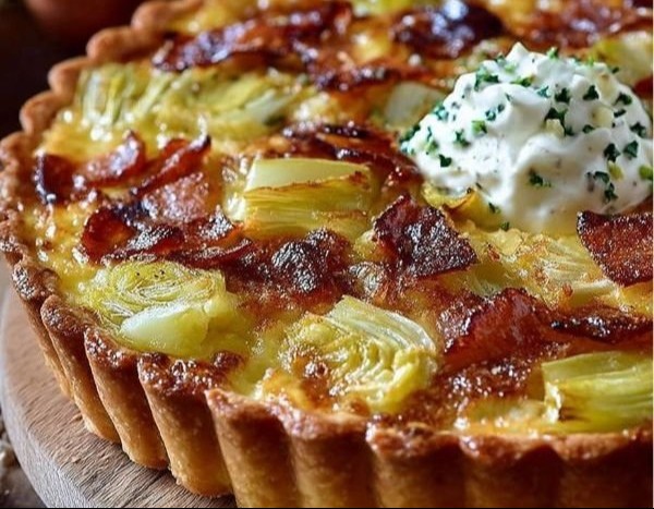 Tarte aux poireaux façon grand-mère