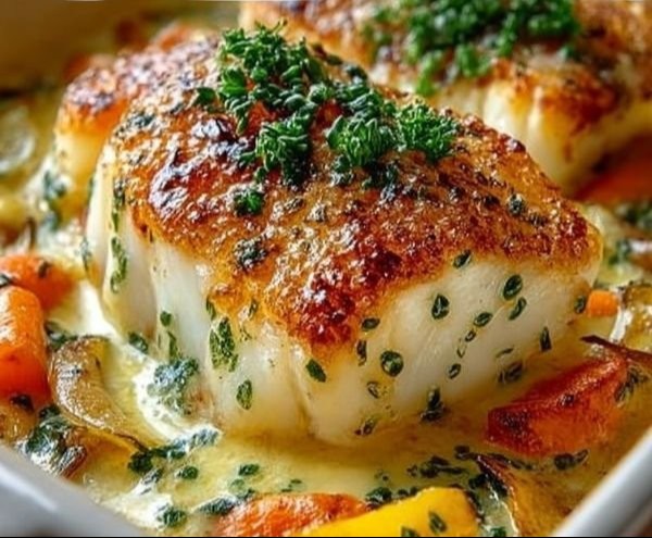 Cassolette de cabillaud aux légumes fondants