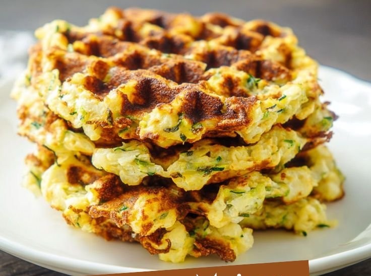 Gaufre courgette fromage