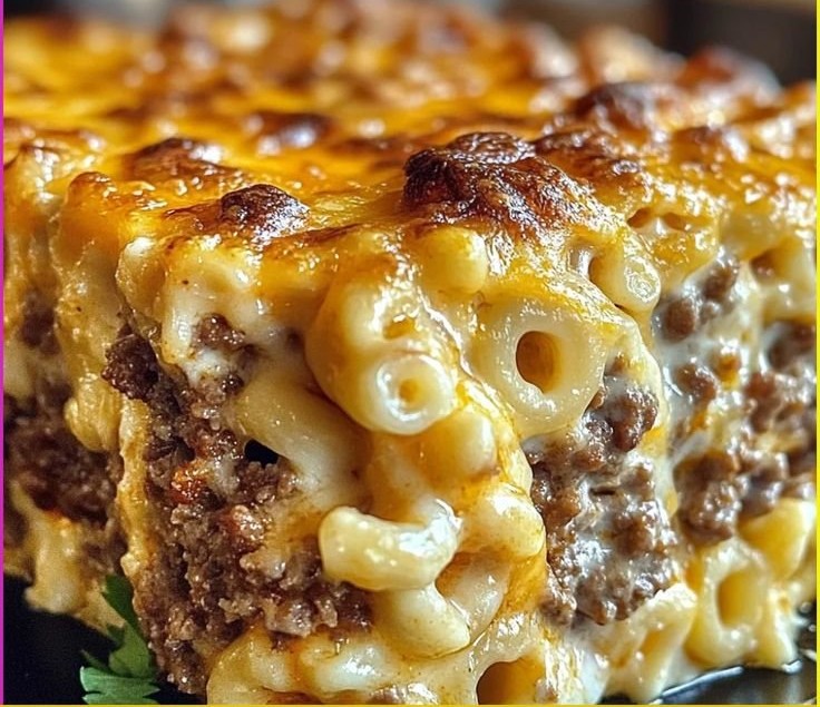 Mac and Cheese Meatloaf Casserole