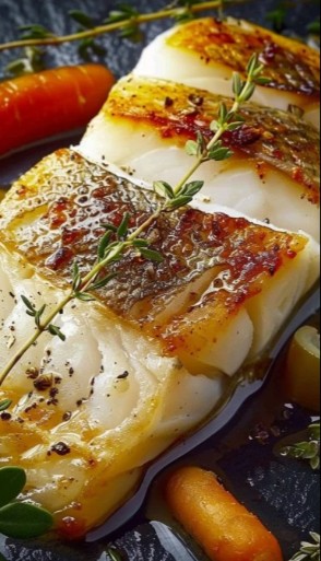 Filets de poisson aux petits légumes