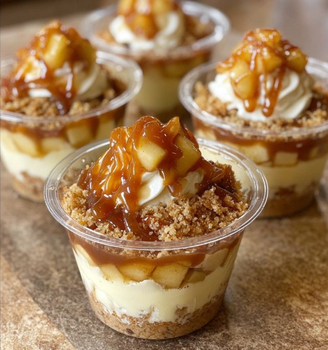 Caramel Apple Dessert Cups