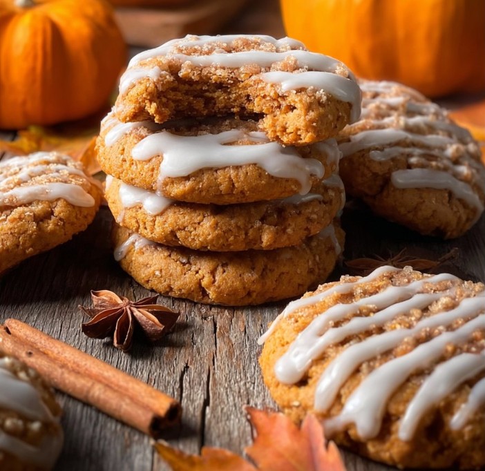 Pumpkin Coffee Cake Cookies