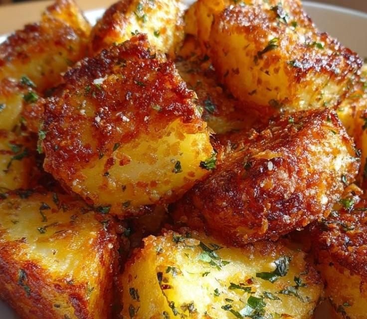 Papas Parmesanas Crujientes