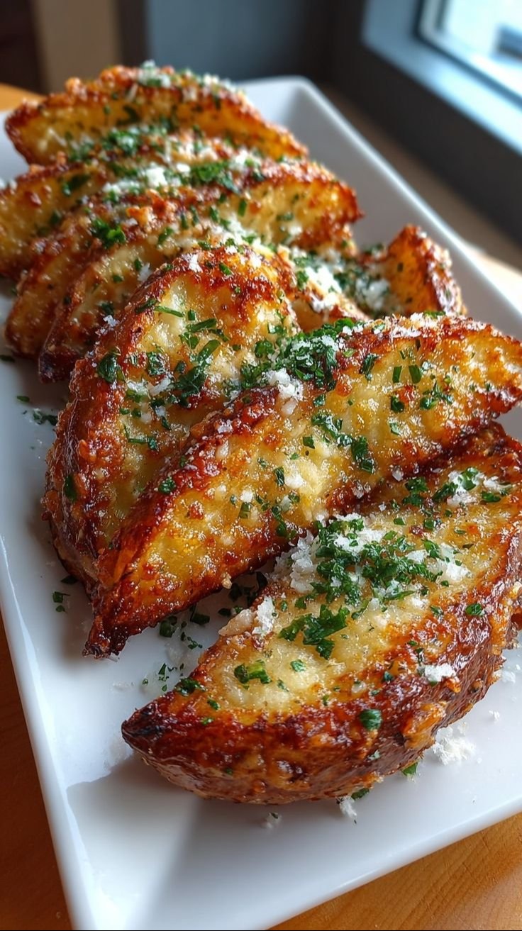 Papas al horno con queso parmesano