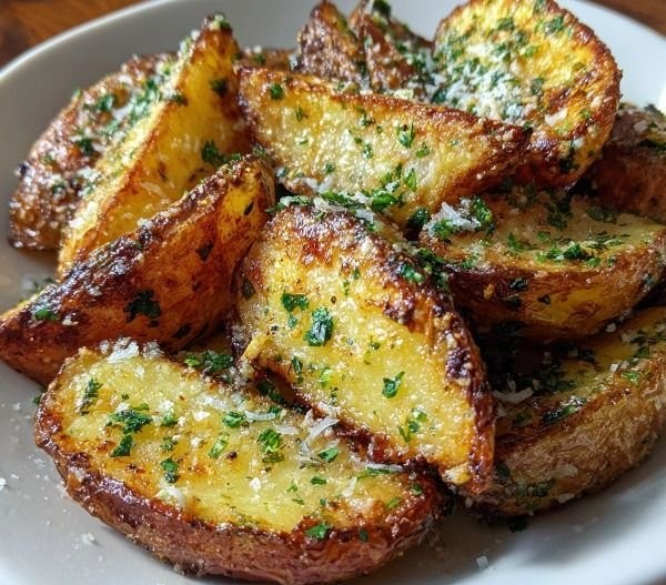 Papas al Horno con Ajo y Parmesano en Freidora de Aire