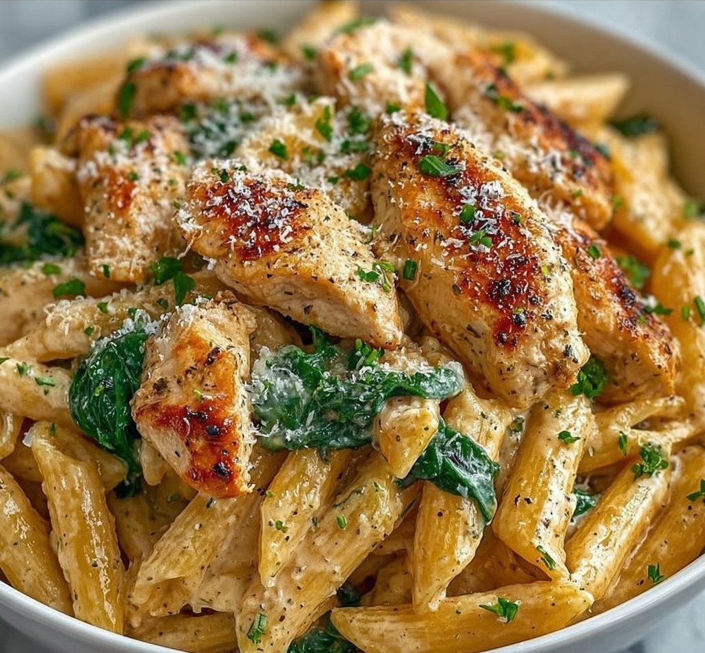 Creamy Garlic Parmesan Chicken Pasta
