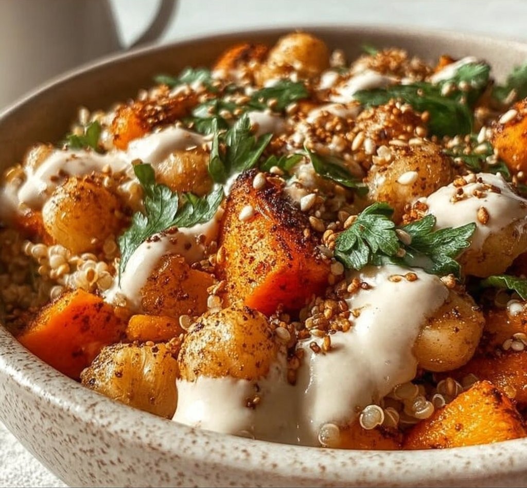 Anti-Inflammatory Glow Bowl with Tahini Yogurt