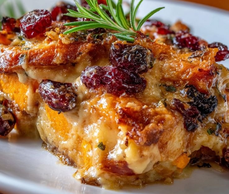 Sweet Potato & Cranberry Gratin