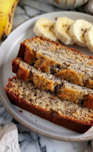 Pan de banana esponjoso