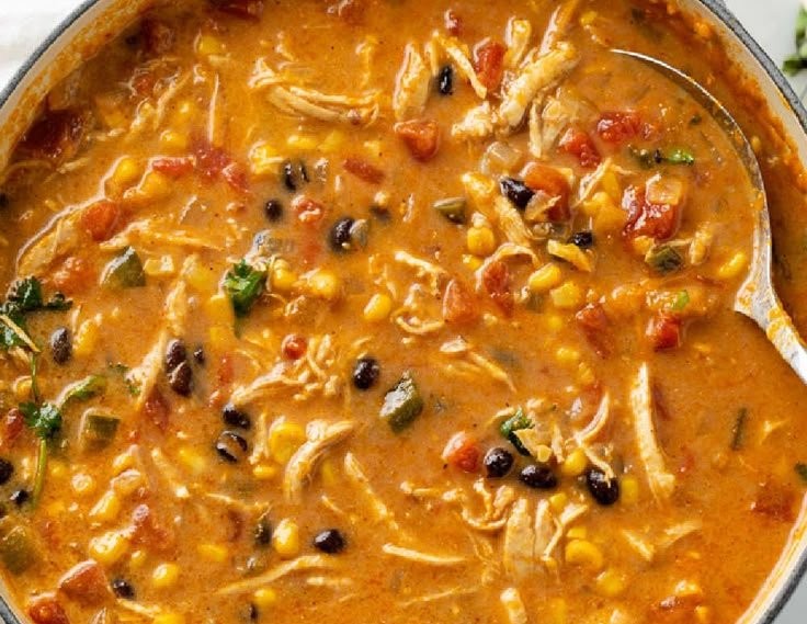 Creamy Chicken Tortilla Soup