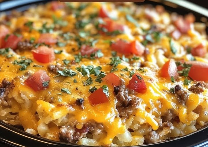 Taco Crock Pot Hashbrown Casserole