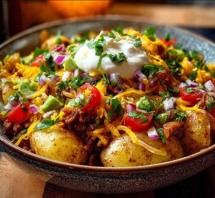 Loaded Potato Taco Bowl