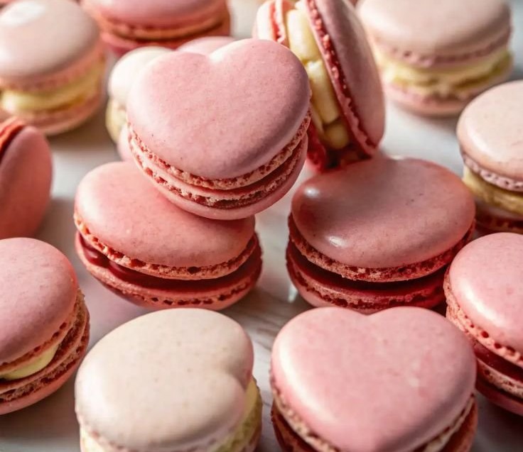 Heart Shaped Macarons